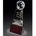Large Mulholland Globe Crystal Award